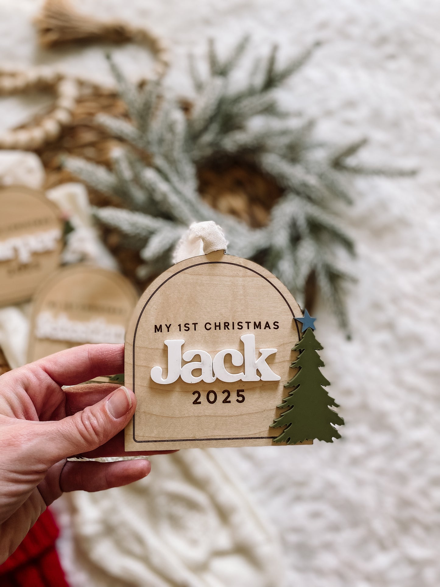 Baby’s 1st Christmas Ornament - Tree with Star