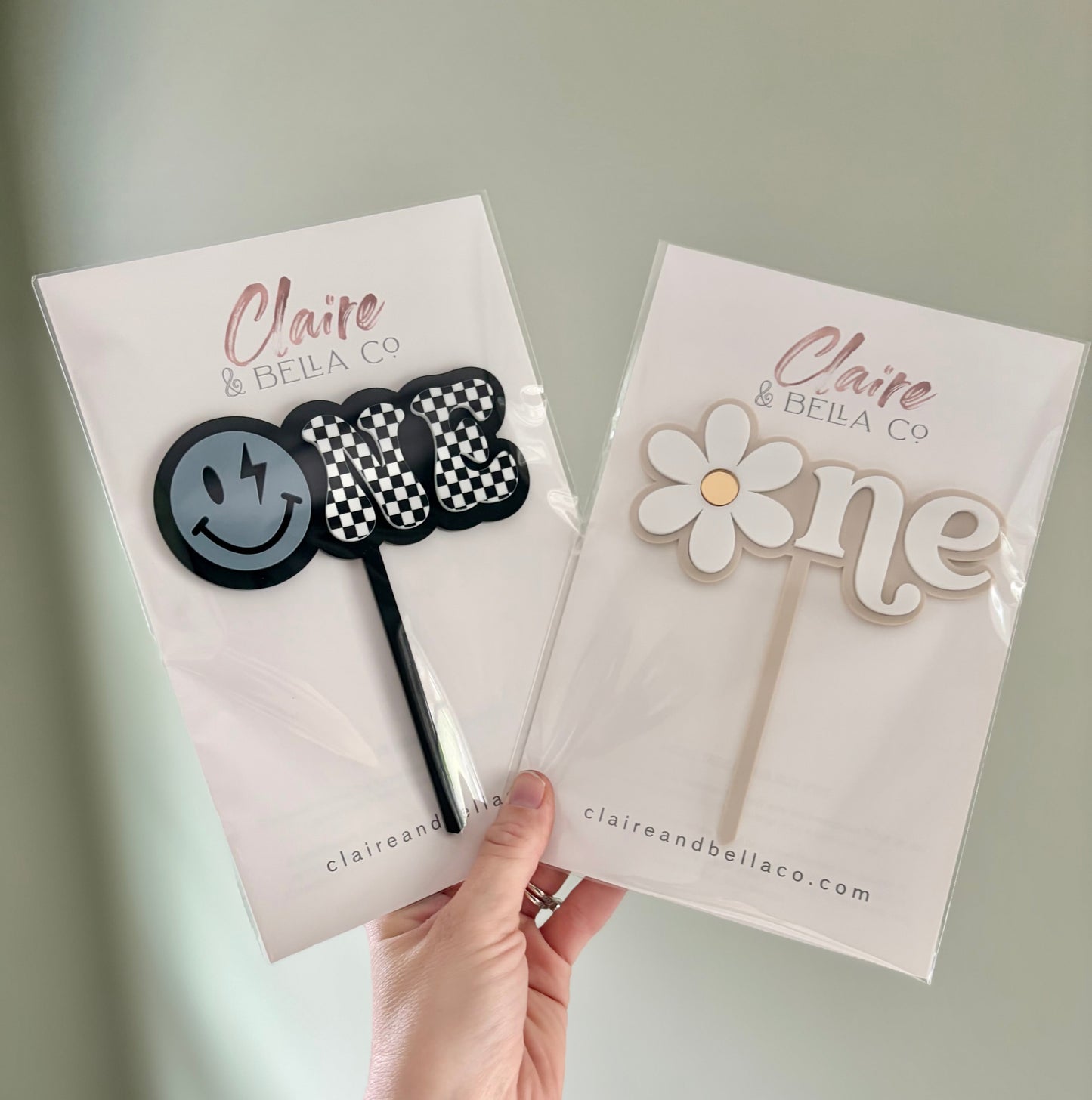 Daisy ONE First Birthday Cake Topper