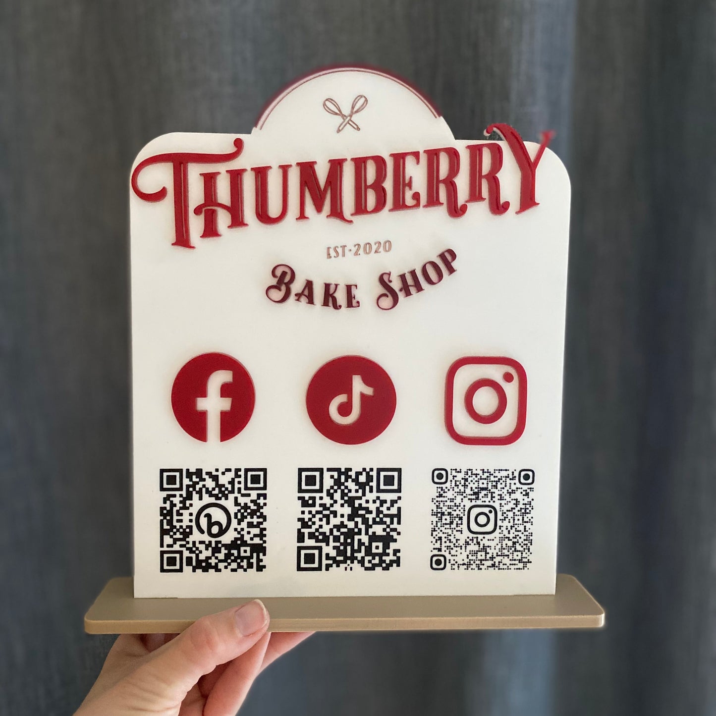 Custom QR Code Sign with Logo