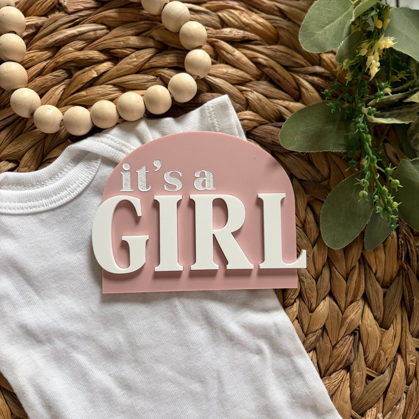 It’s a Boy/It’s a Girl Gender Reveal Sign - Full Acrylic