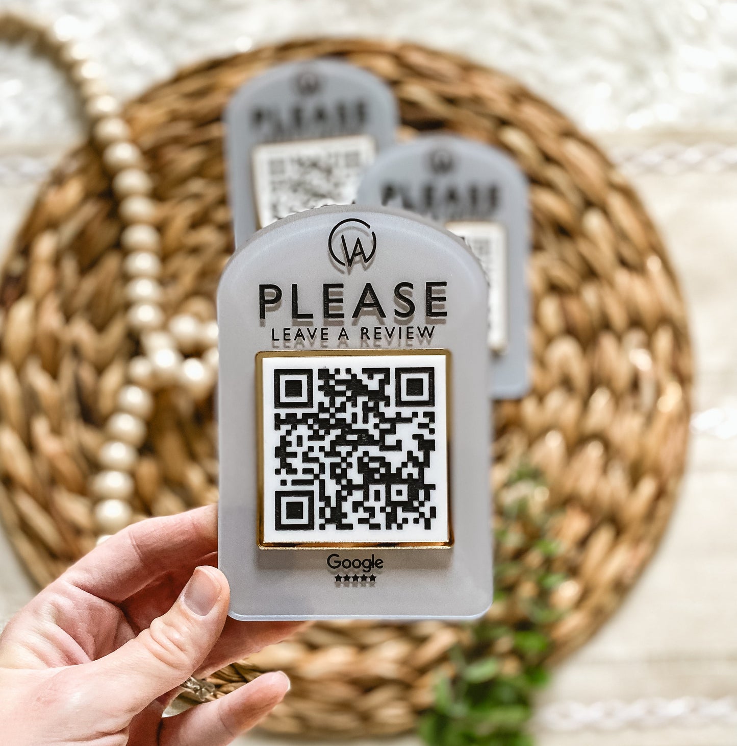 Custom Mini Single QR Code Sign