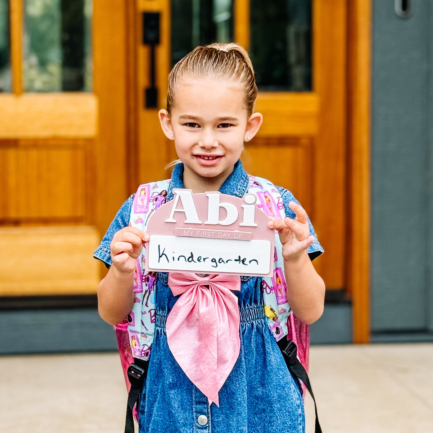 Custom First and Last Day of School Sign - Acrylic Backer
