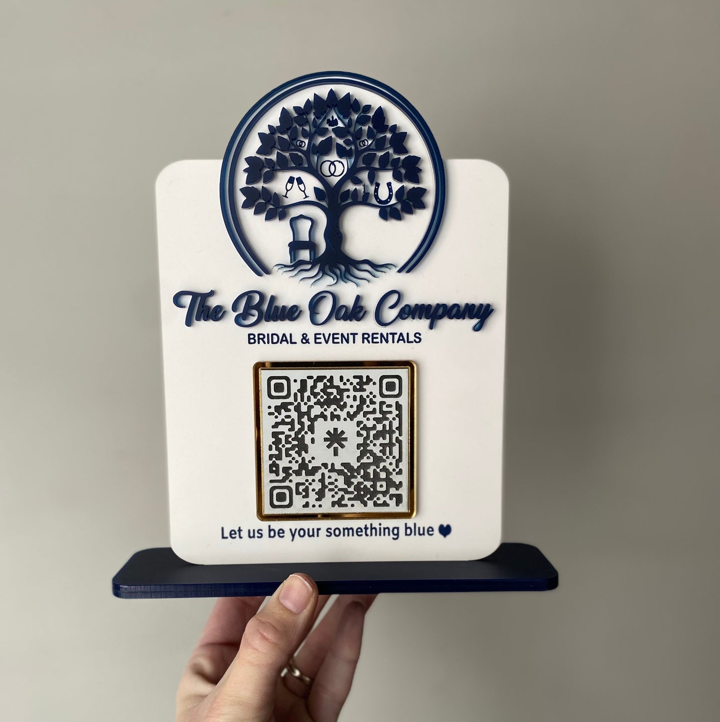 Custom QR Code Sign with Logo