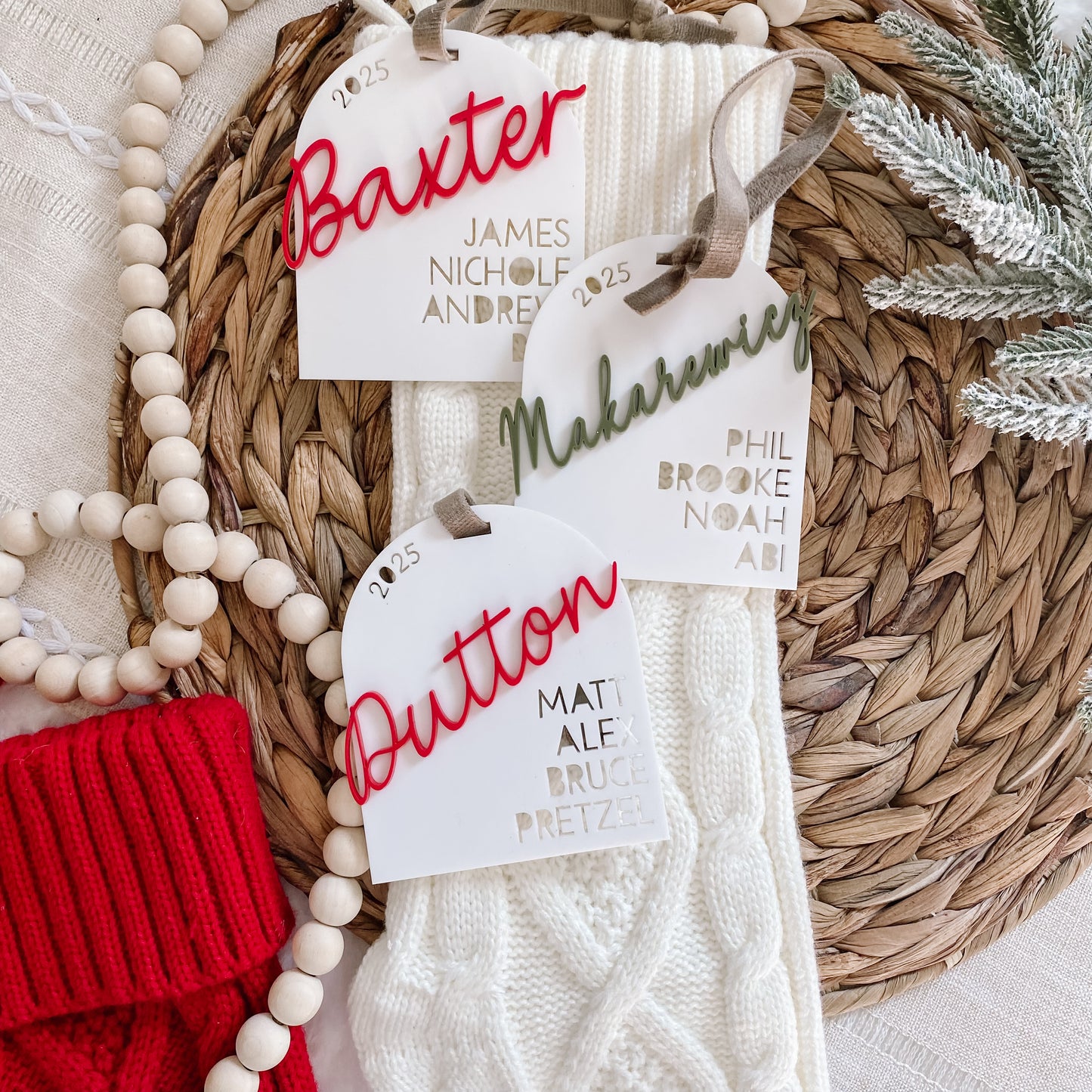 Custom Family Ornament - Acrylic Cutout