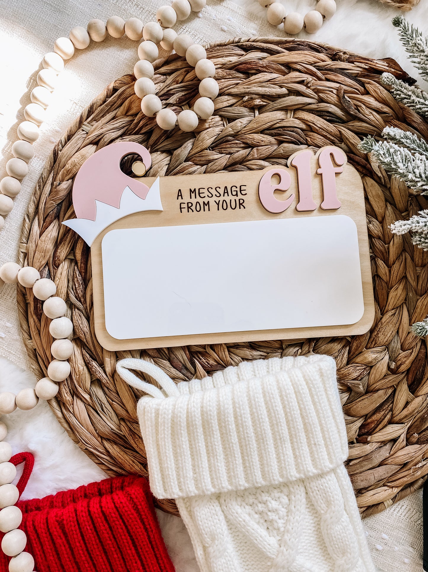 A Message From Your Elf Dry Erase Sign