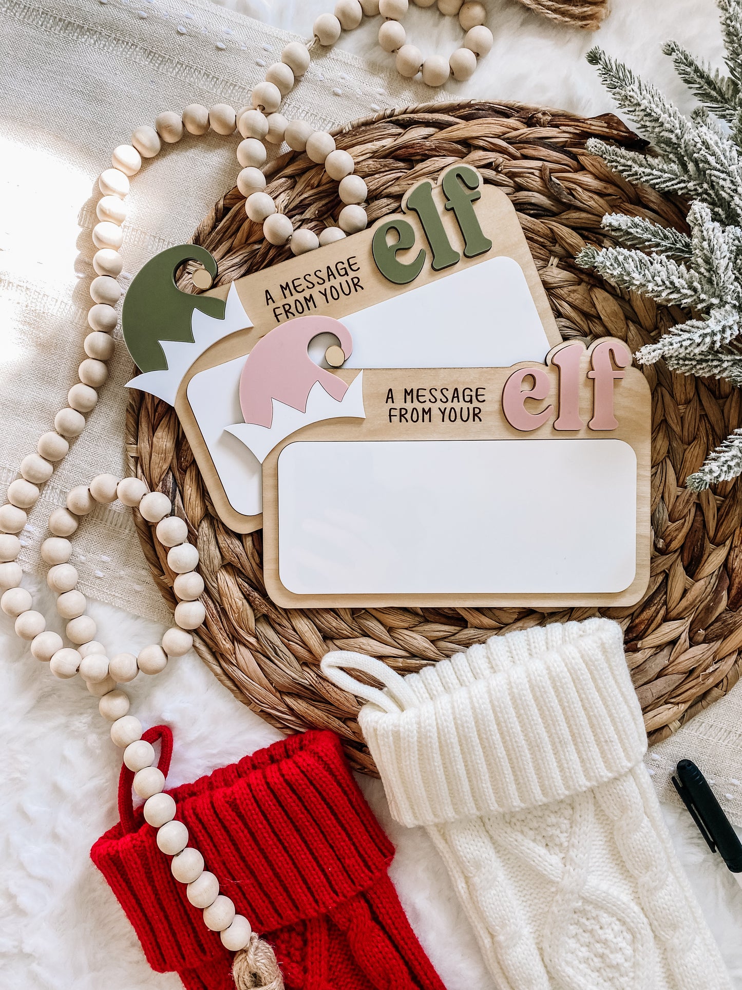 A Message From Your Elf Dry Erase Sign