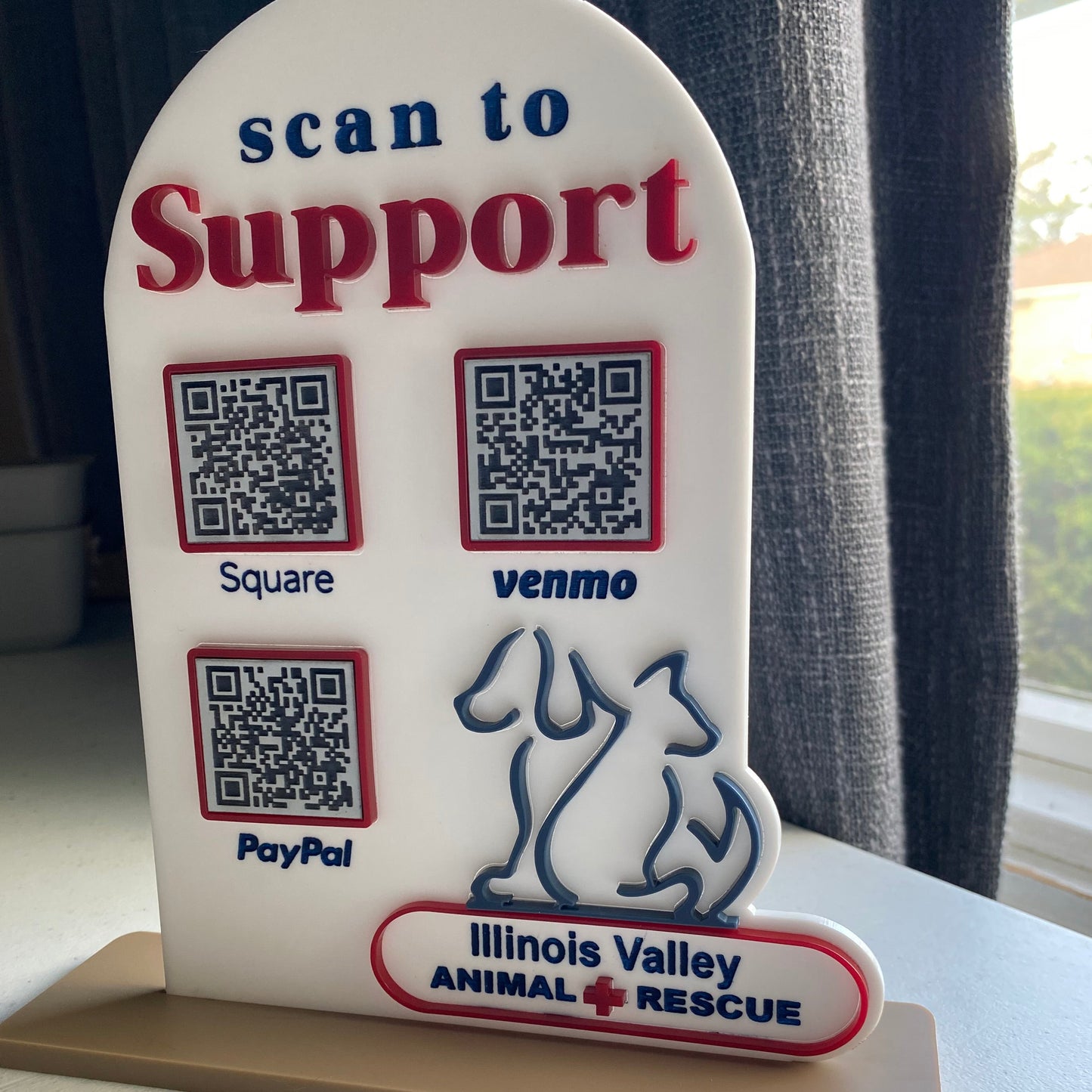Custom QR Code Sign with Logo