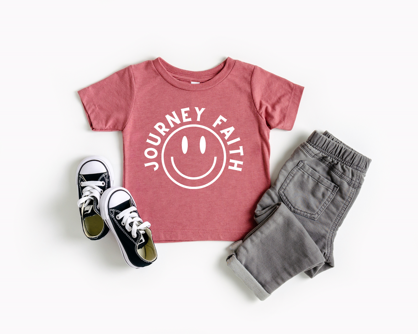 Custom Smiley Face Name Kid's Tee