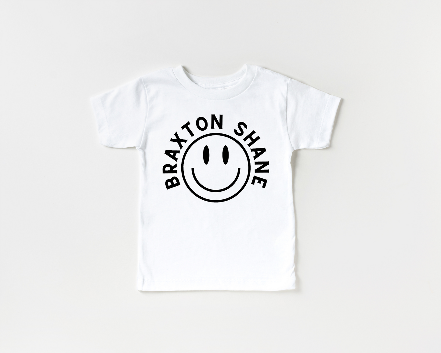 Custom Smiley Face Name Kid's Tee