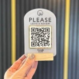 Custom Mini Single QR Code Sign