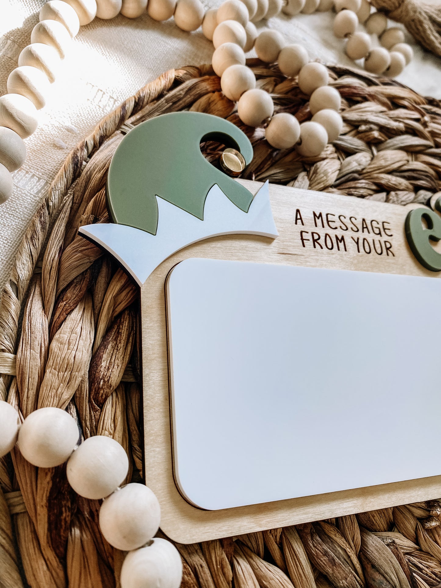 A Message From Your Elf Dry Erase Sign