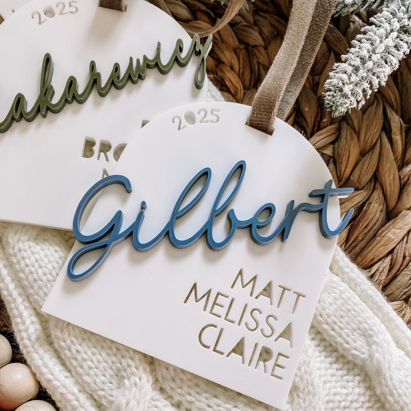 Custom Family Ornament - Acrylic Cutout