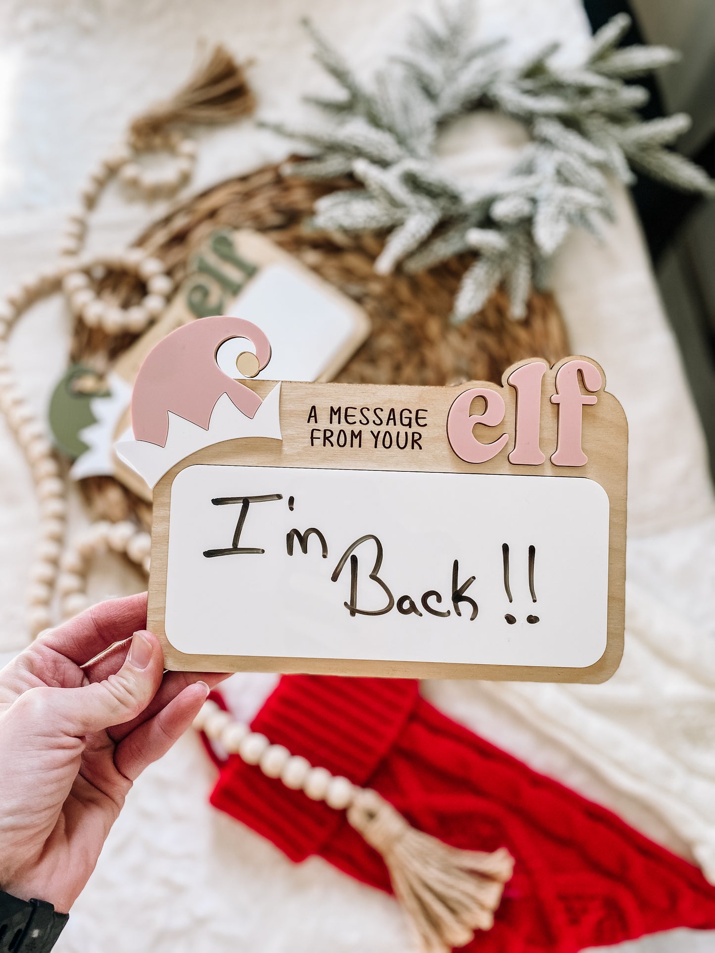 A Message From Your Elf Dry Erase Sign