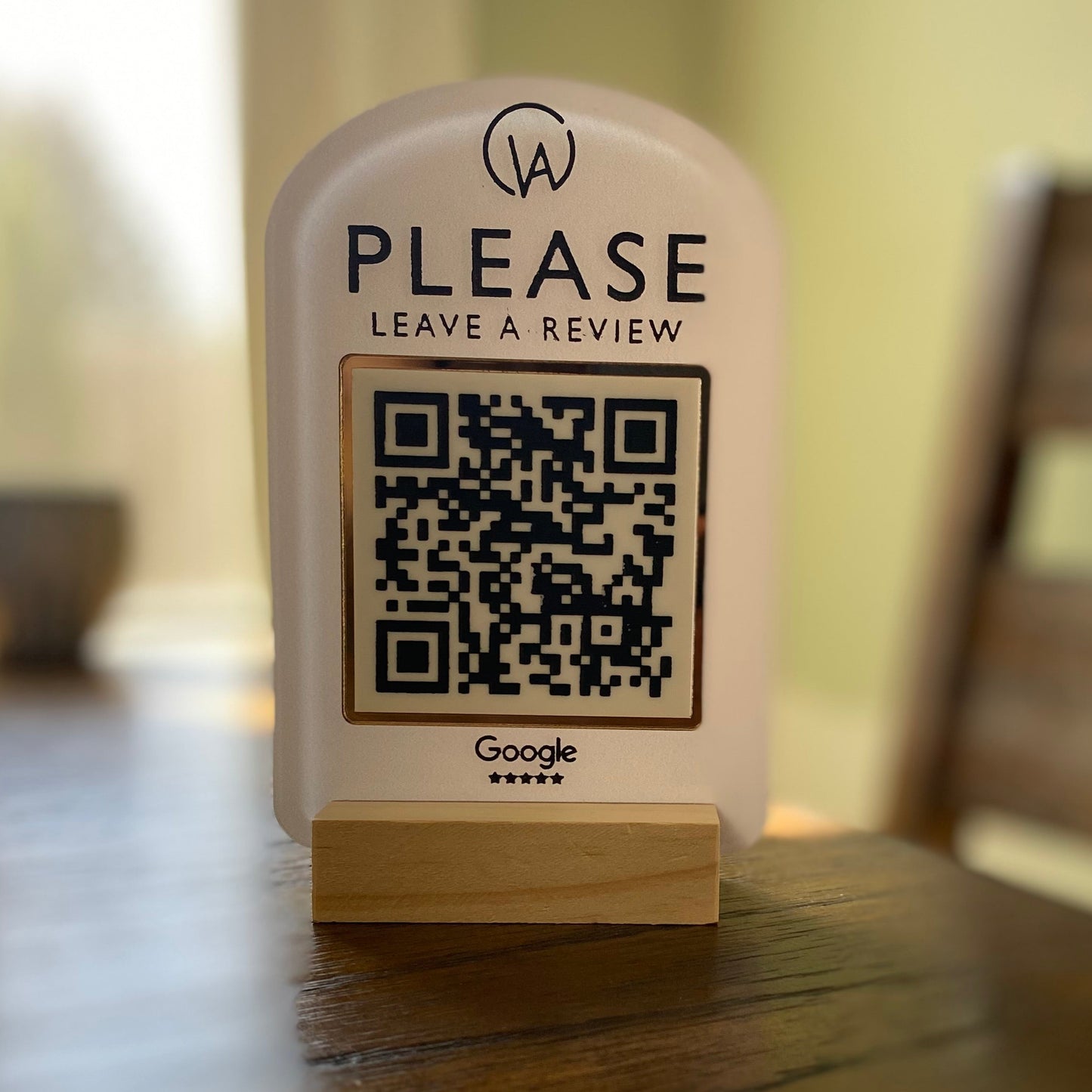 Custom Mini Single QR Code Sign