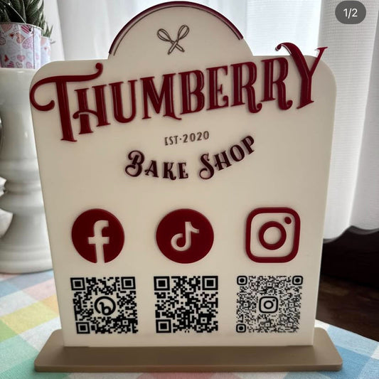Custom QR Code Sign with Logo