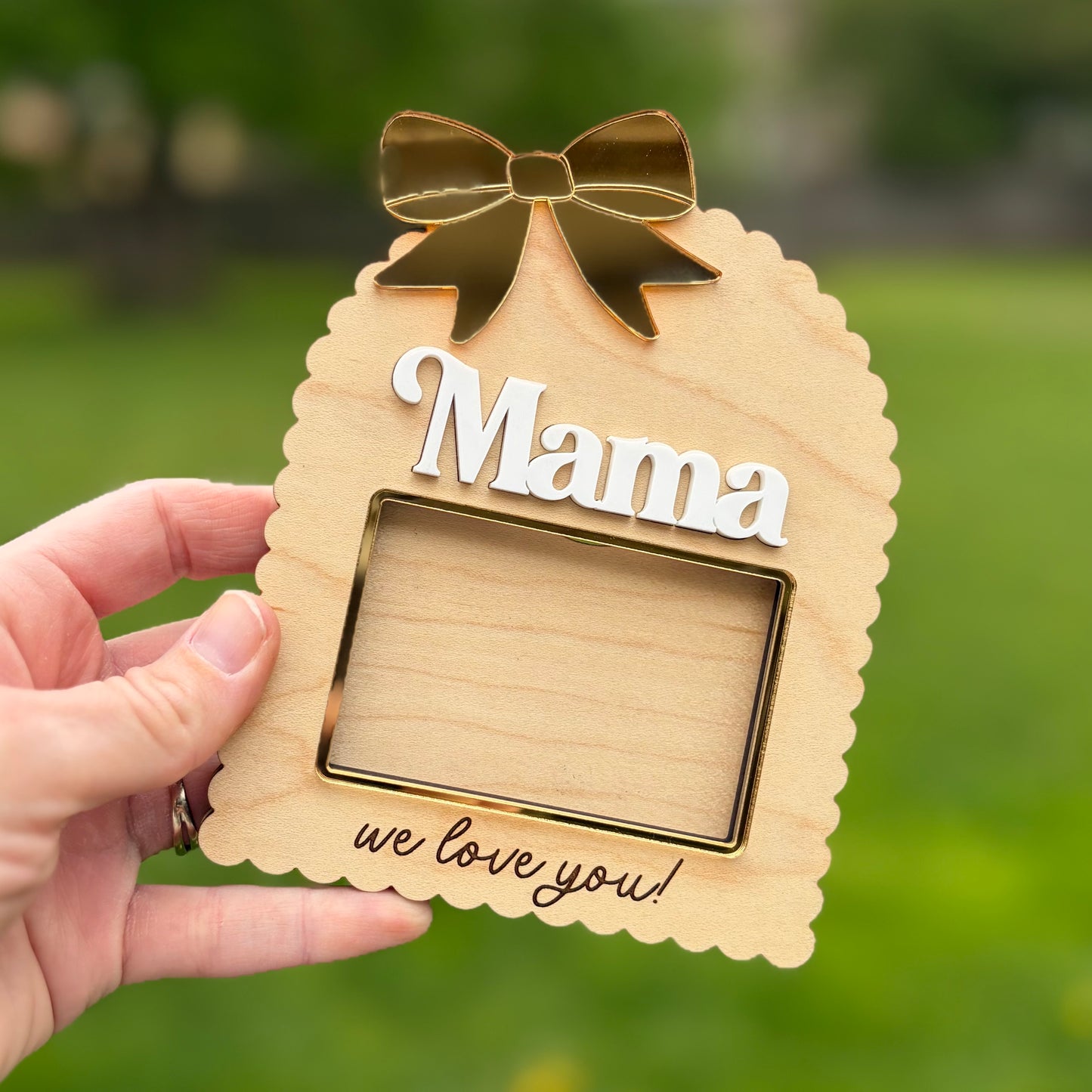 We Love You - Large Customizable Photo Frame Magnet