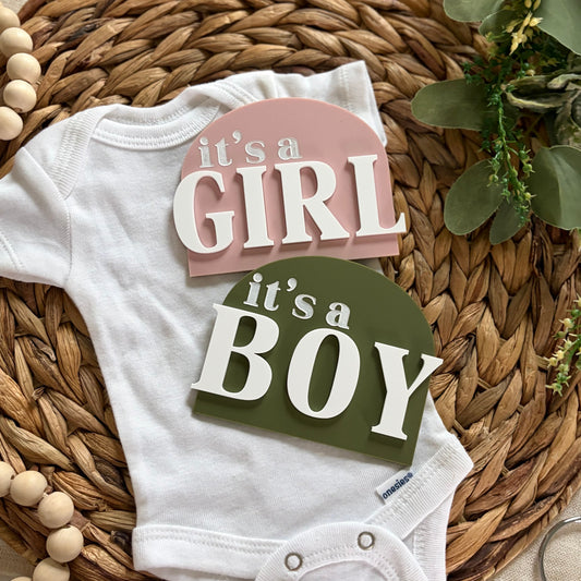 It’s a Boy/It’s a Girl Gender Reveal Sign - Full Acrylic