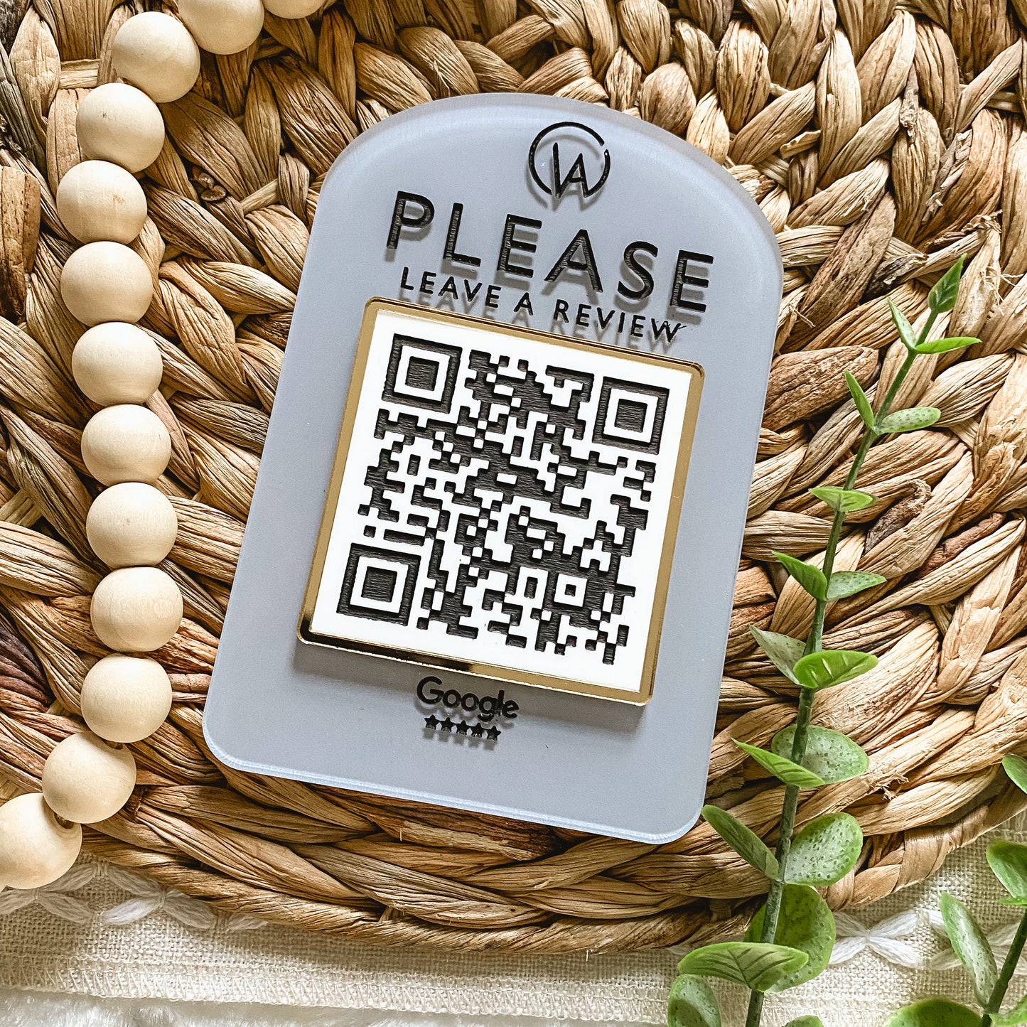 Custom Mini Single QR Code Sign