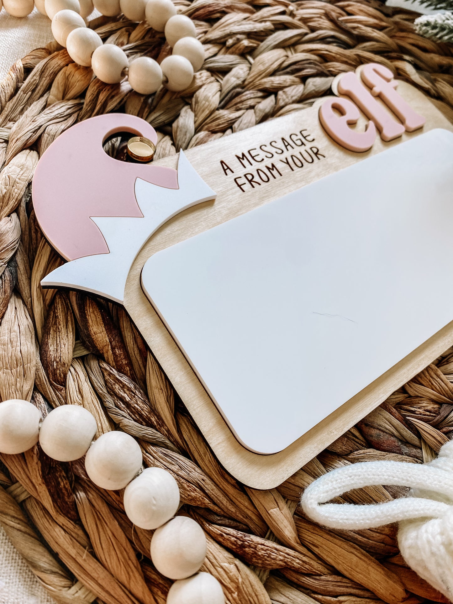 A Message From Your Elf Dry Erase Sign