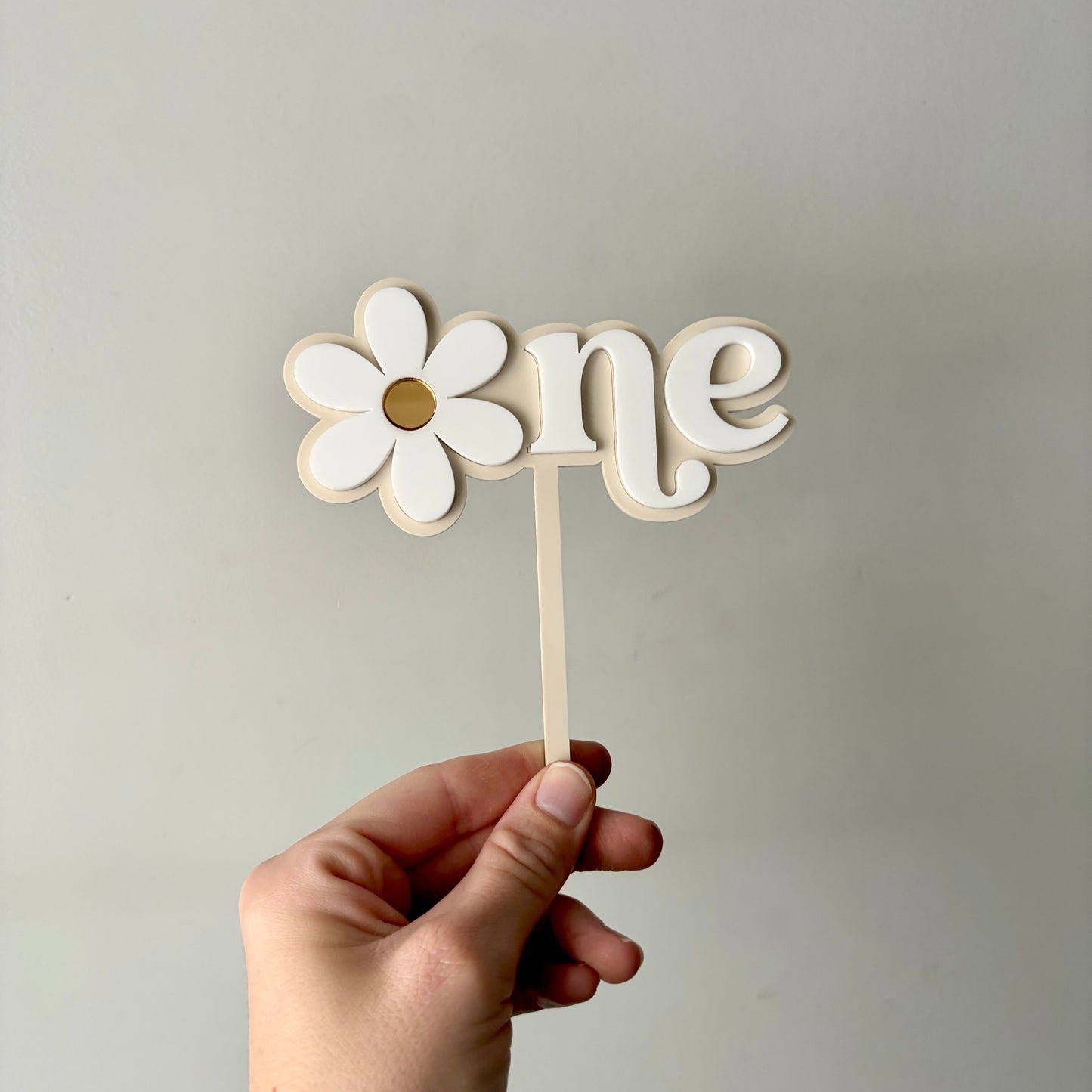 Daisy ONE First Birthday Cake Topper