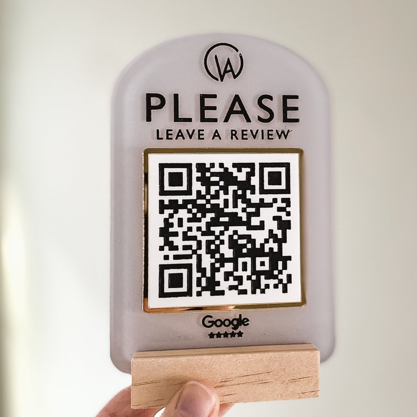 Custom Mini Single QR Code Sign