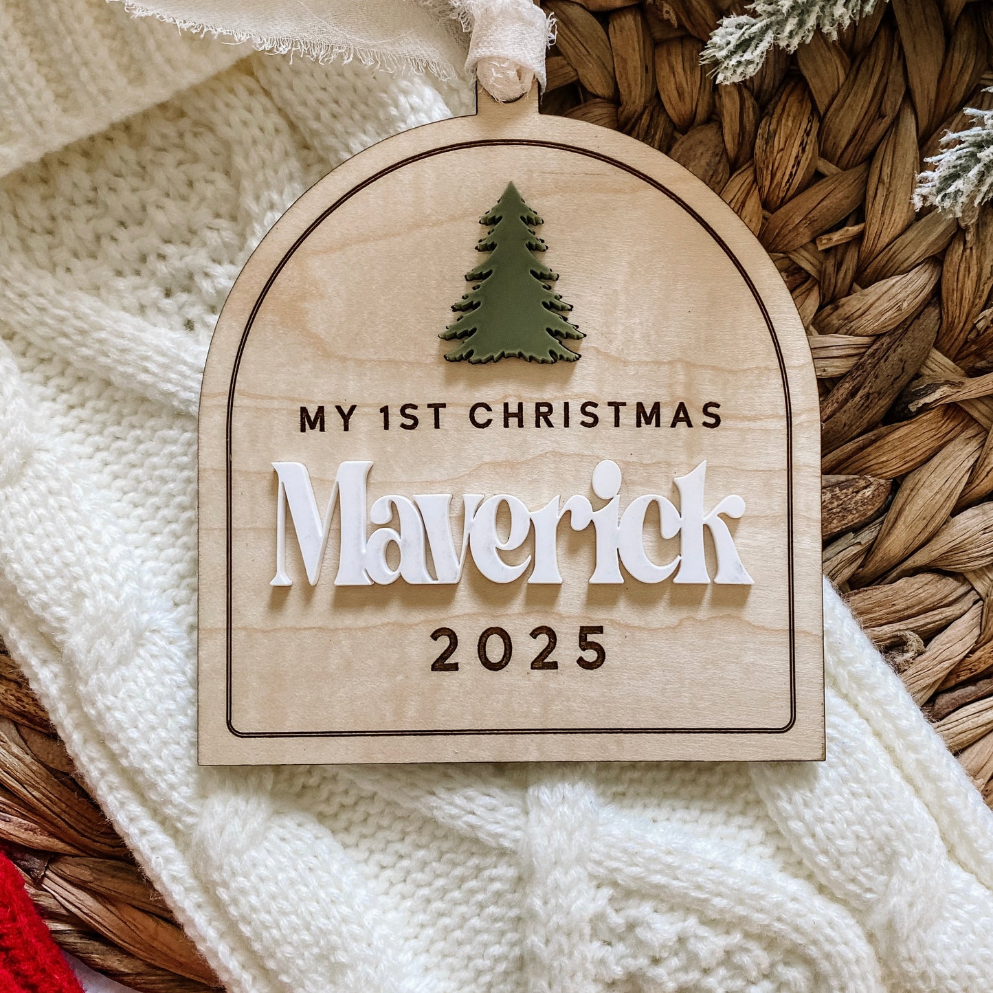 Baby’s 1st Christmas Ornament- Tree