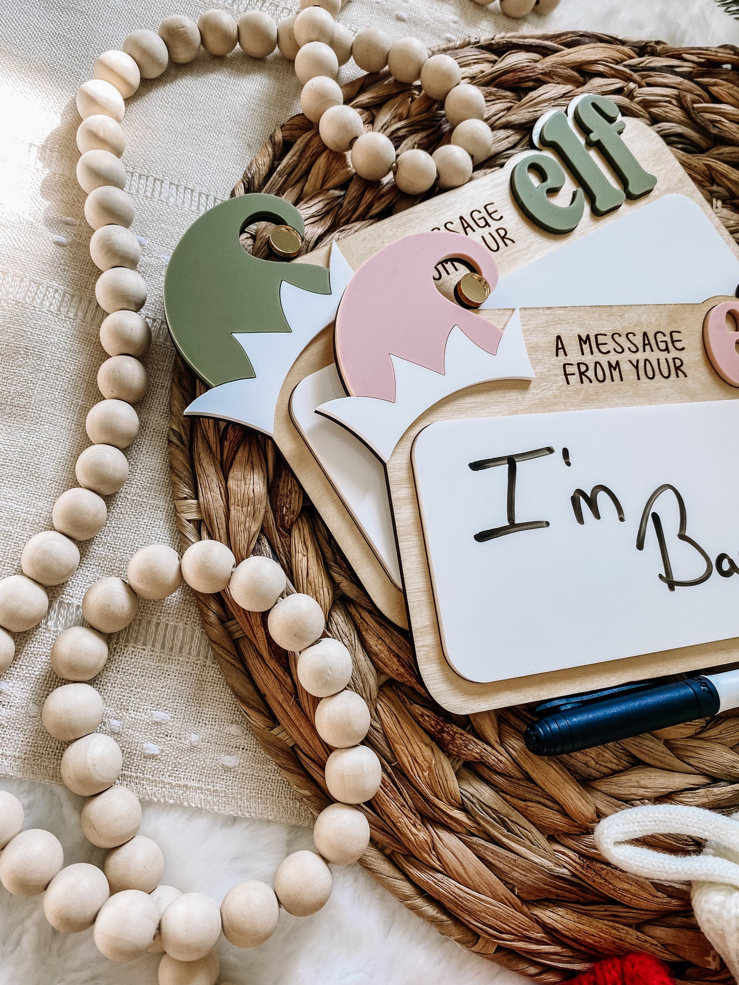 A Message From Your Elf Dry Erase Sign