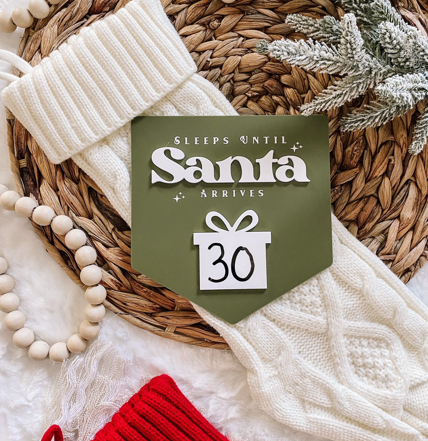 Sleeps Til Santa Comes Christmas Countdown