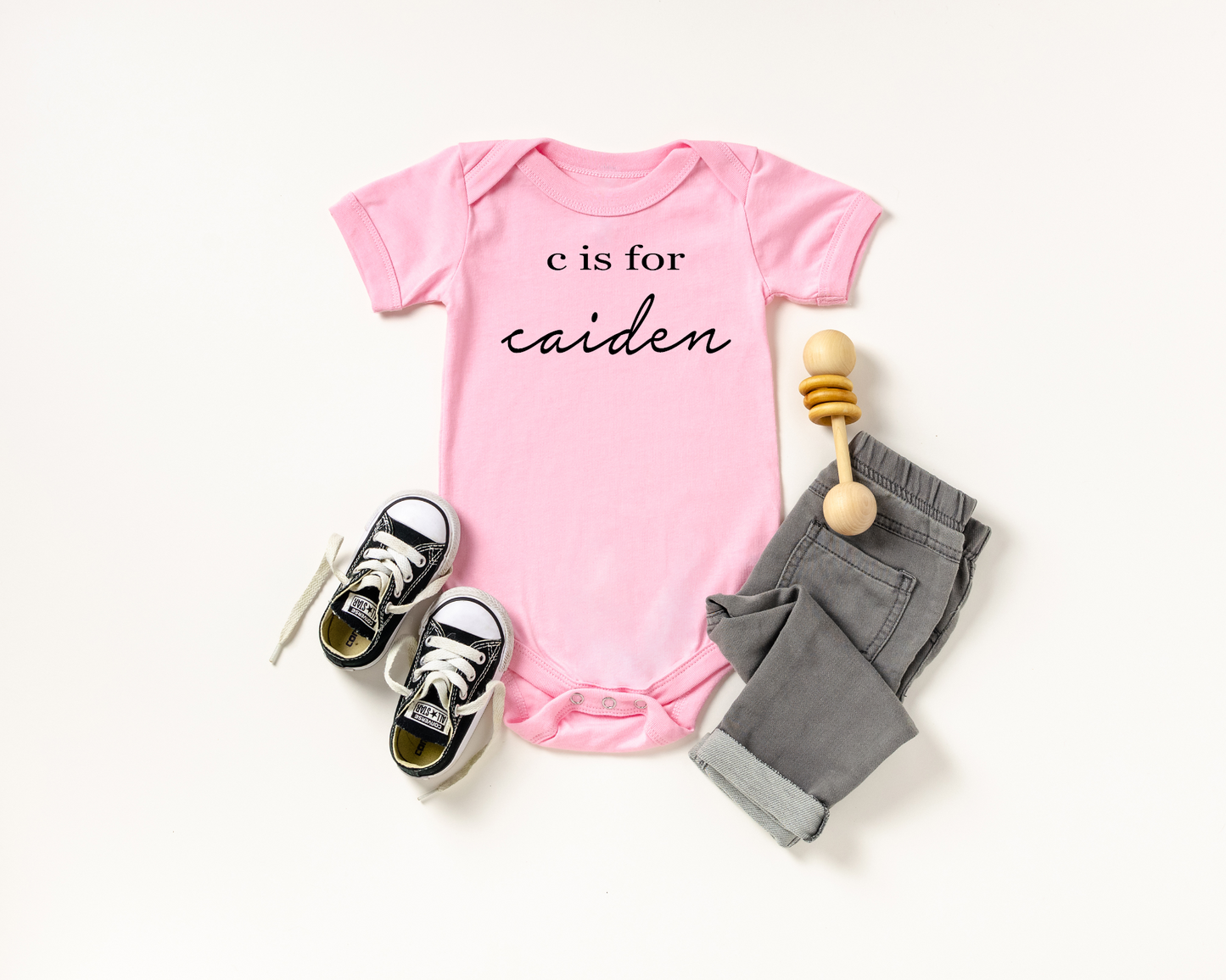 Cursive Lowercase Custom Name Onesie