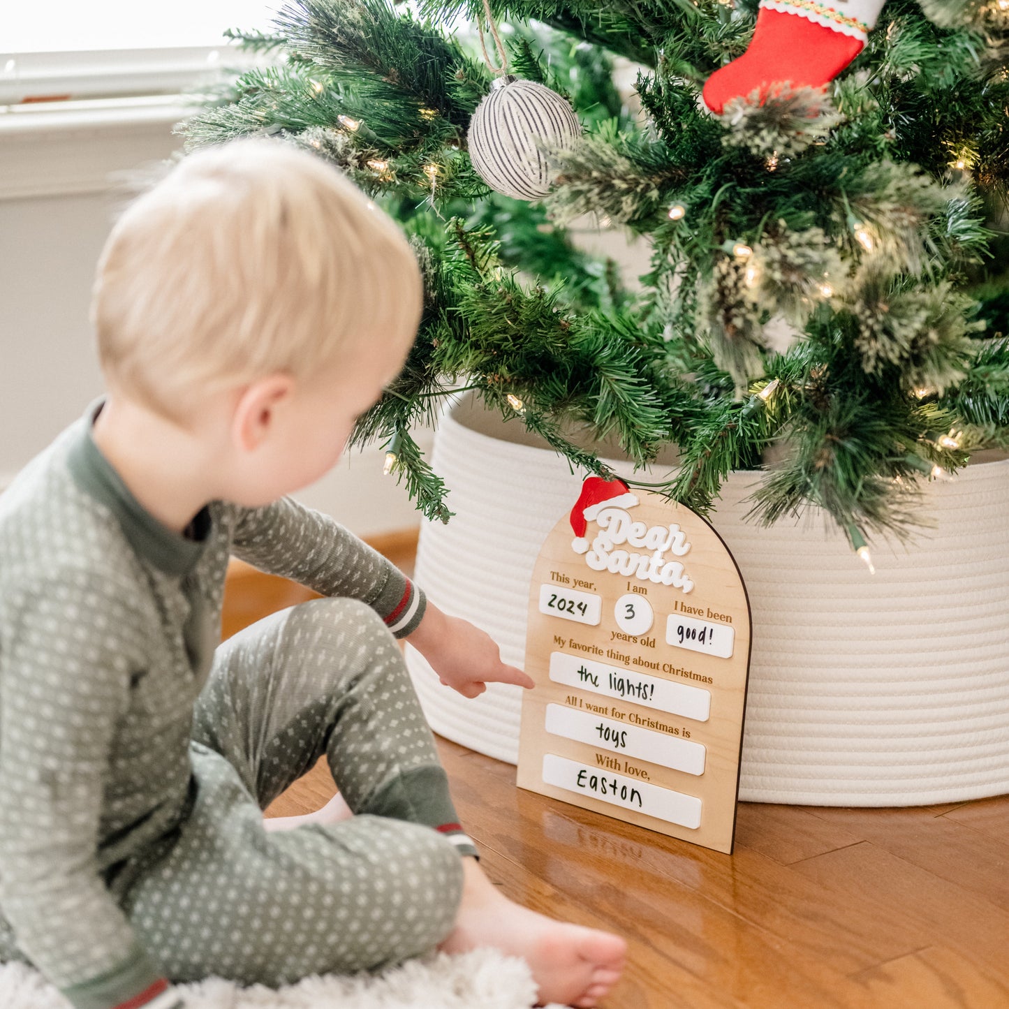 Dear Santa Chistmas Board - Maple