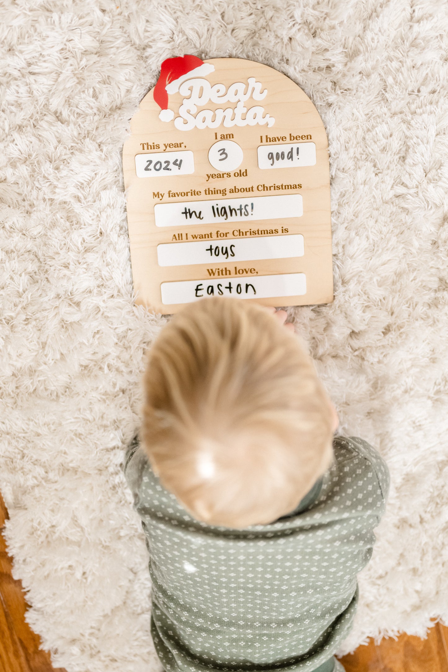 Dear Santa Chistmas Board - Maple