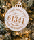 Zip Code Home for the Holidays Christmas Ornament