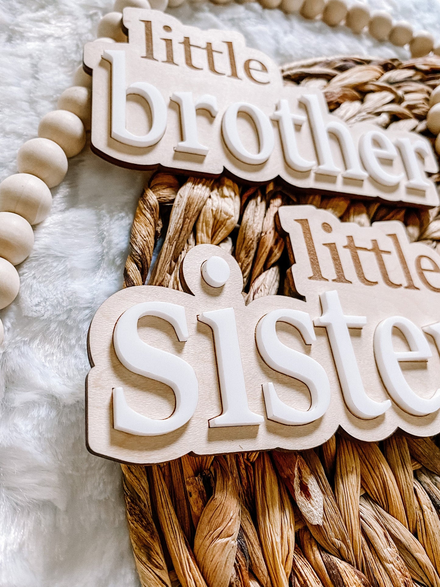 Little Brother/Little Sister Gender Reveal Sign