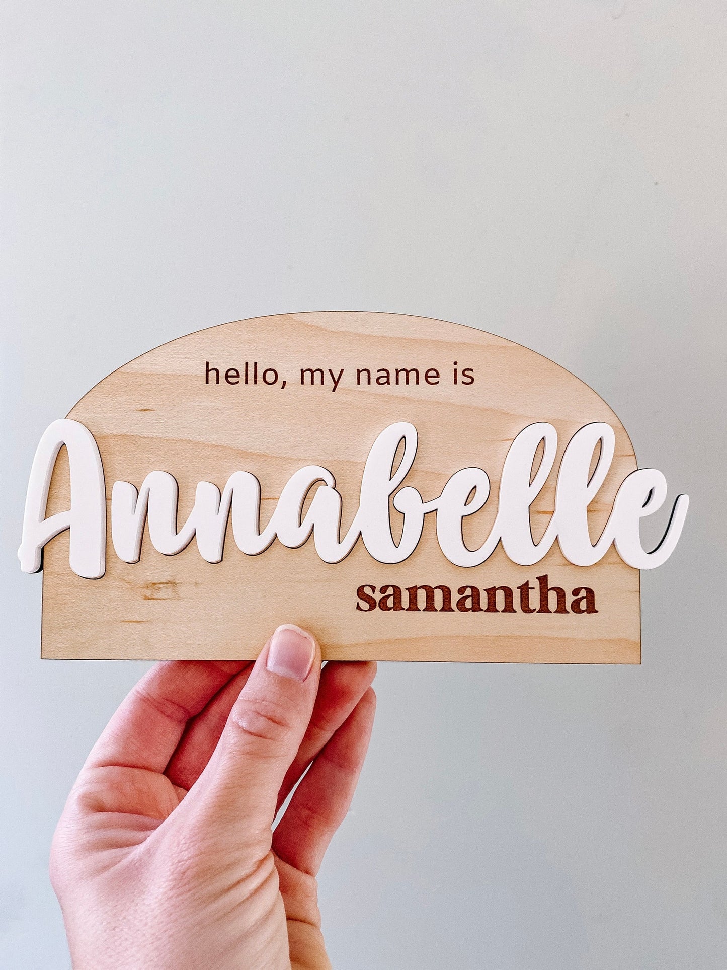 Modern Baby Name Sign - Retro Print