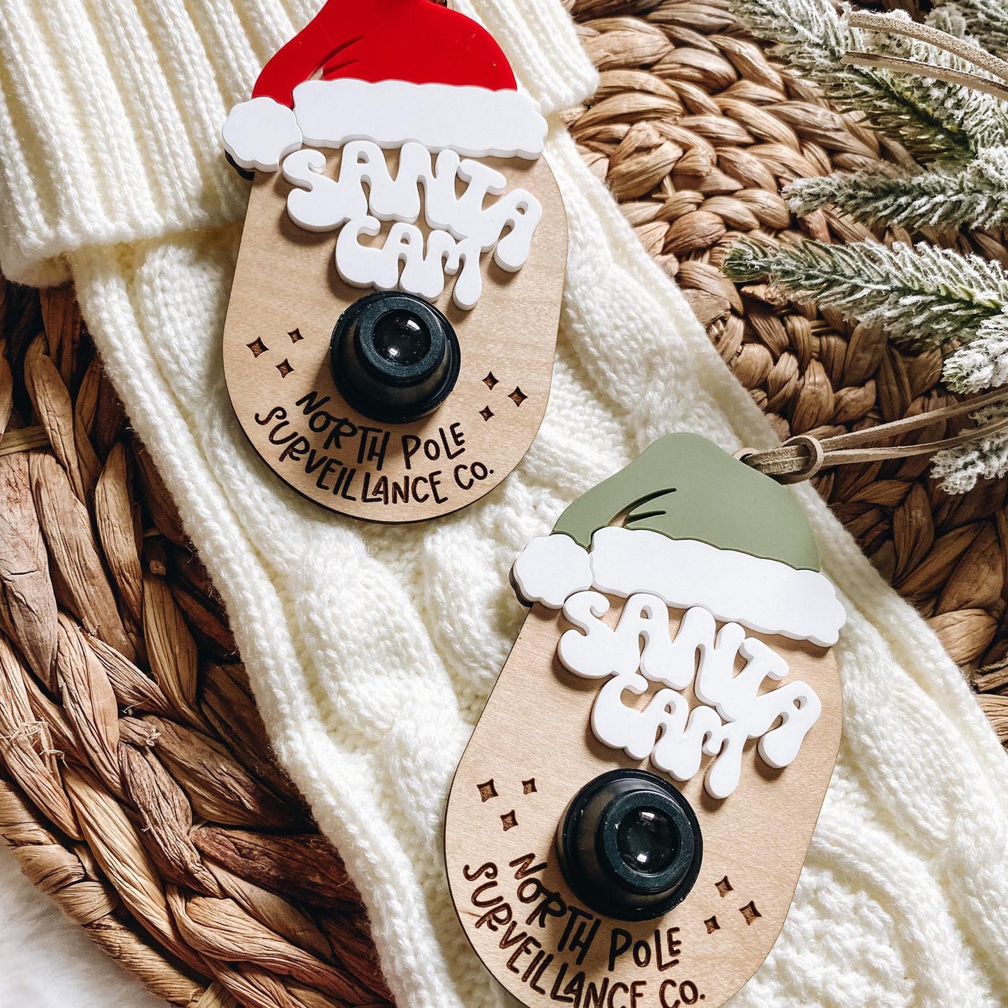 Santa Cam Christmas Ornament