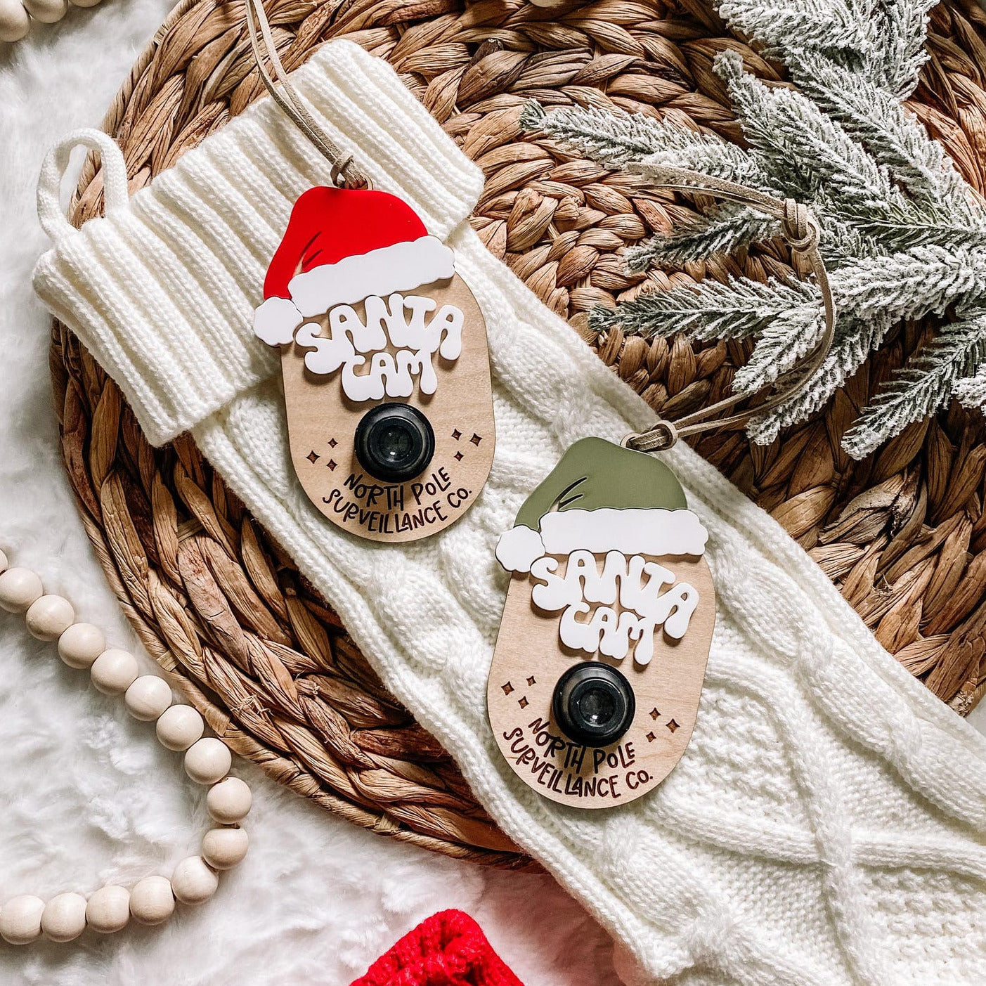 Santa Cam Christmas Ornament