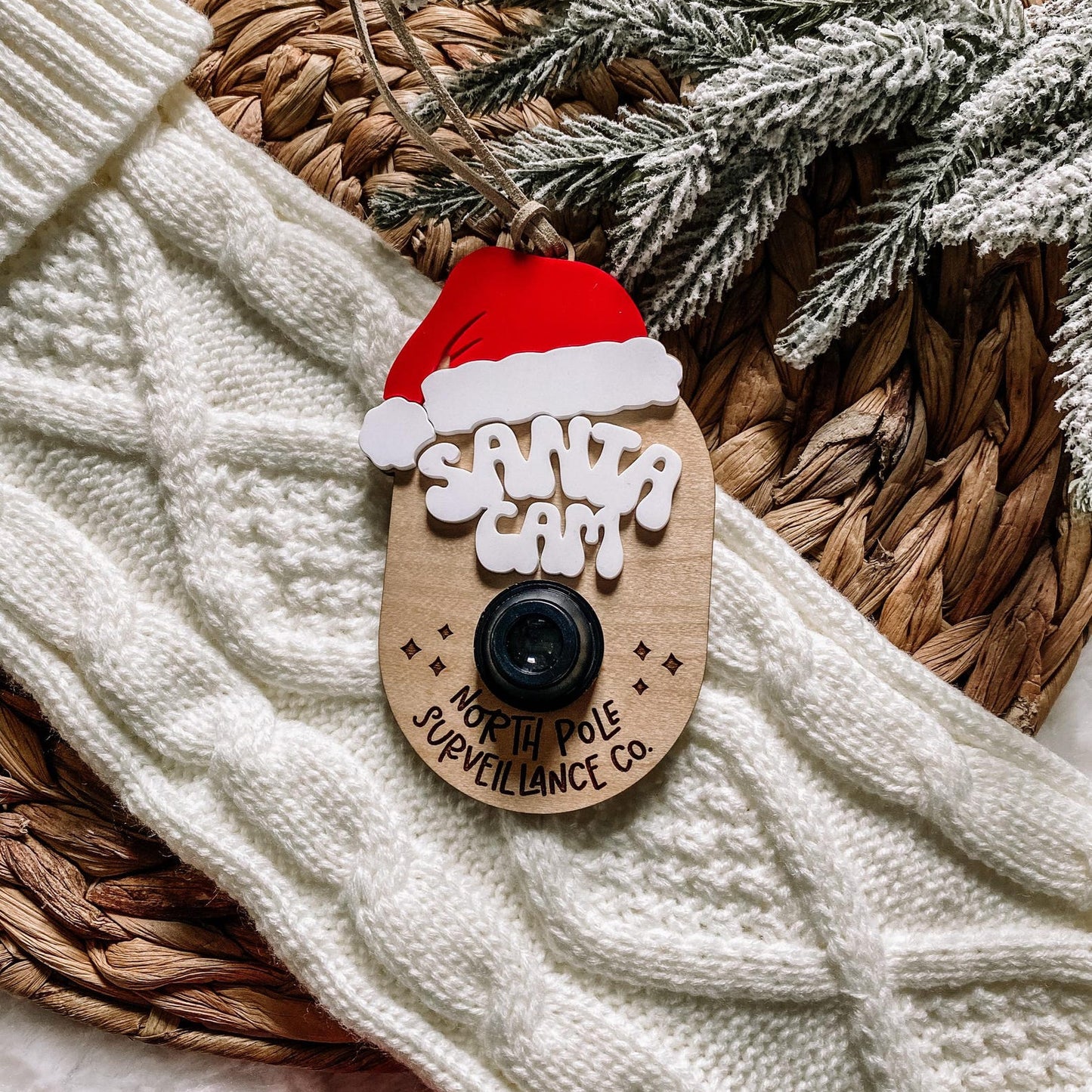 Santa Cam Christmas Ornament