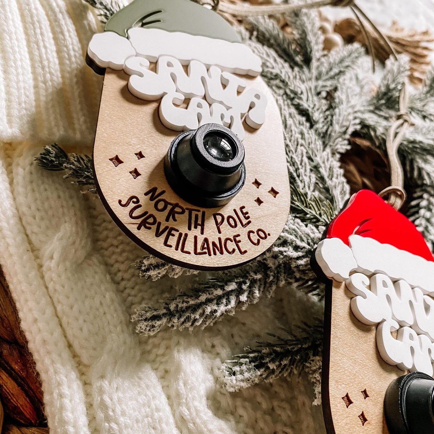 Santa Cam Christmas Ornament