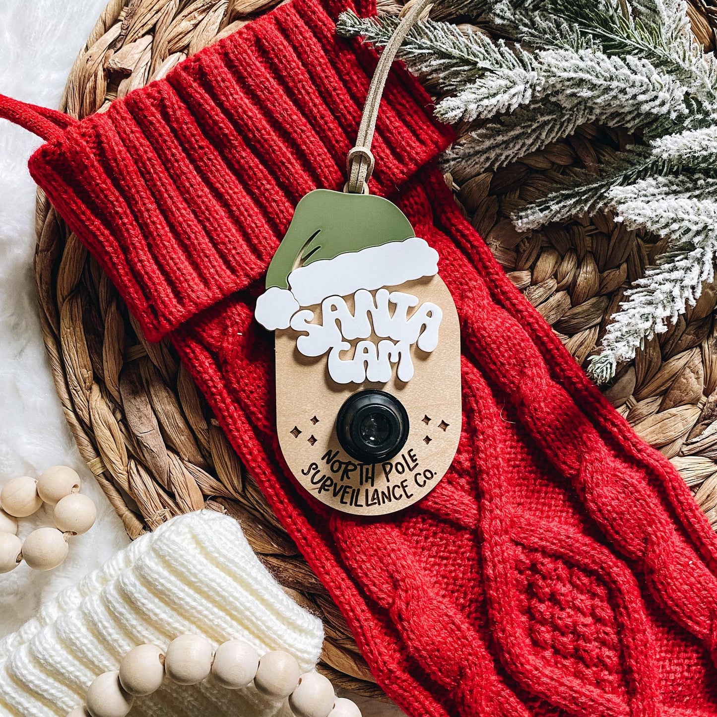 Santa Cam Christmas Ornament