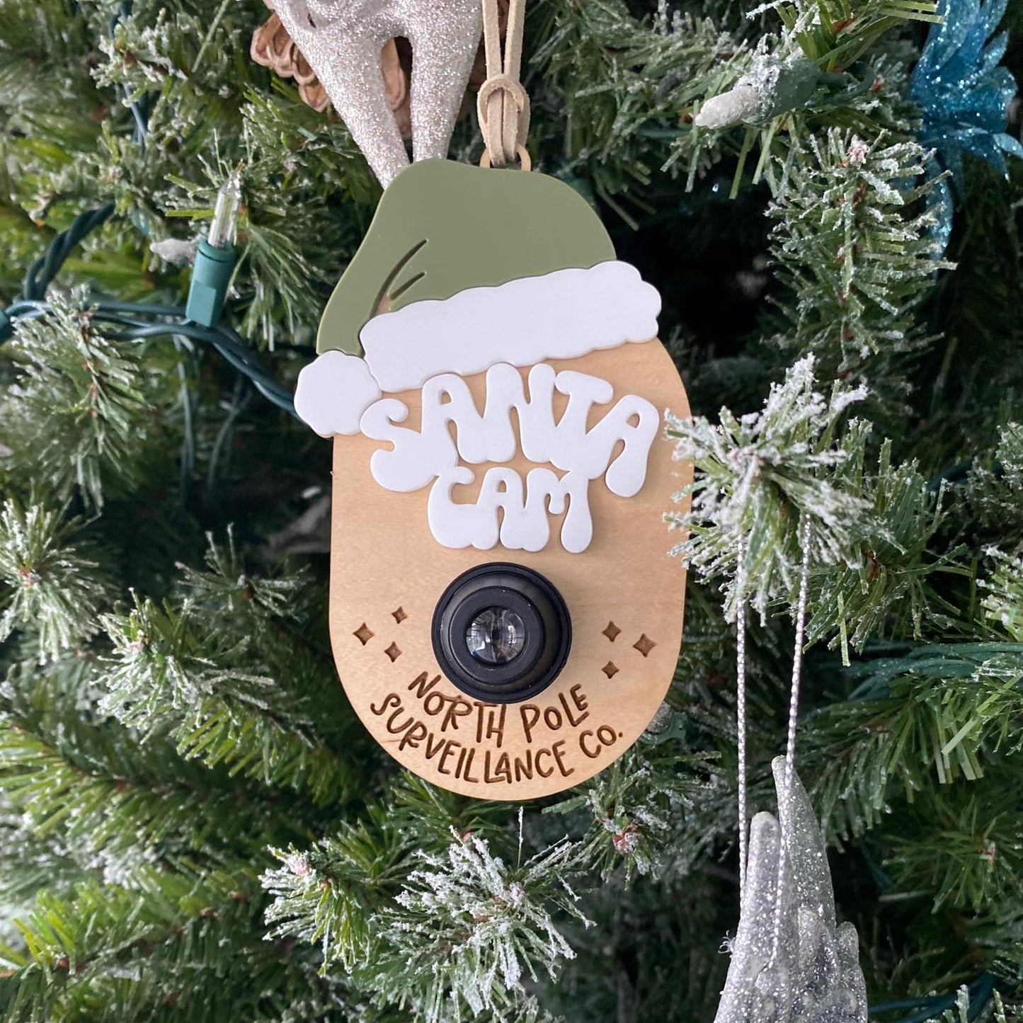 Santa Cam Christmas Ornament