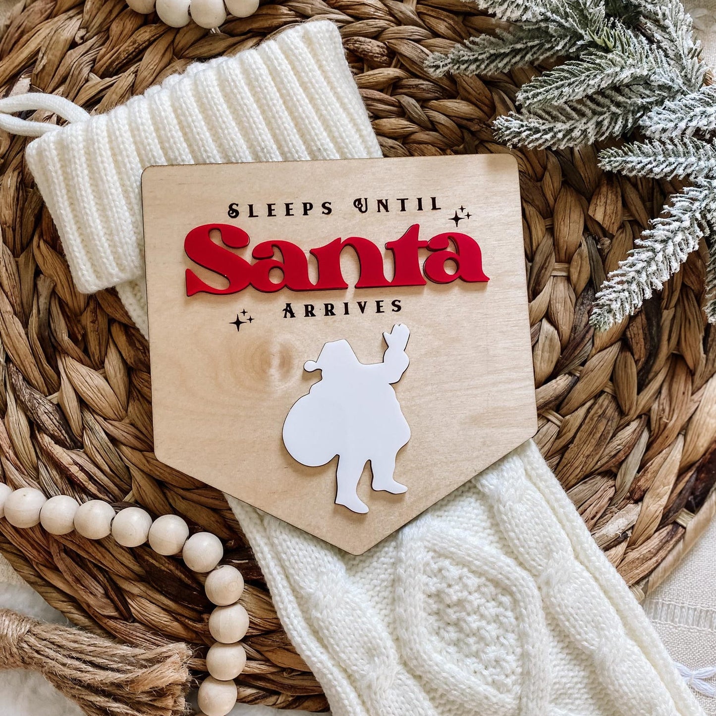 Sleepts Til Santa Comes Christmas Countdown - Traditional