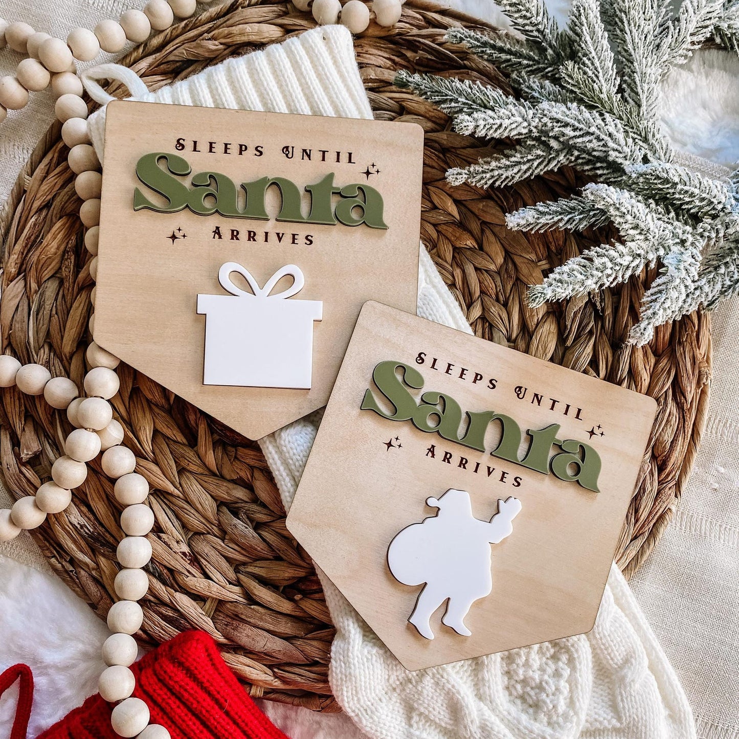 Sleepts Til Santa Comes Christmas Countdown - Traditional