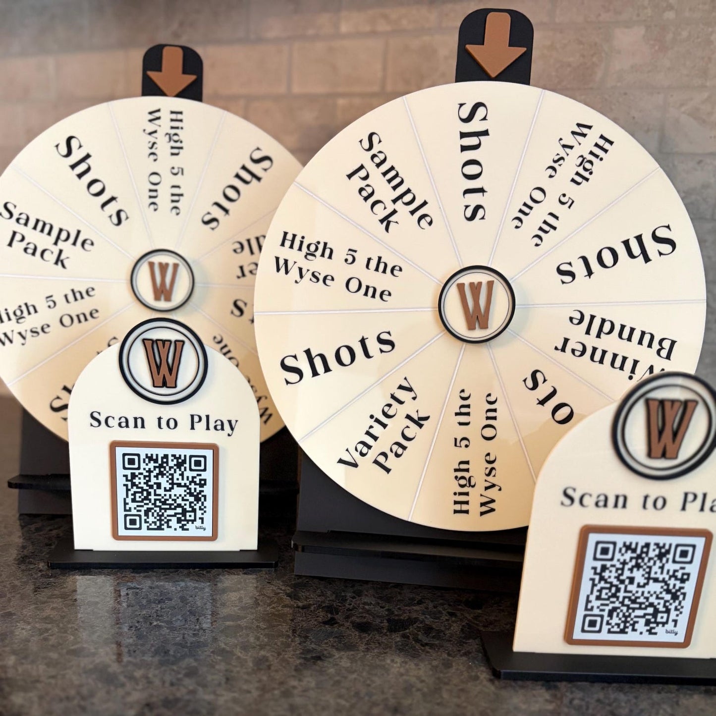Custom Prize Wheel Display with Logo