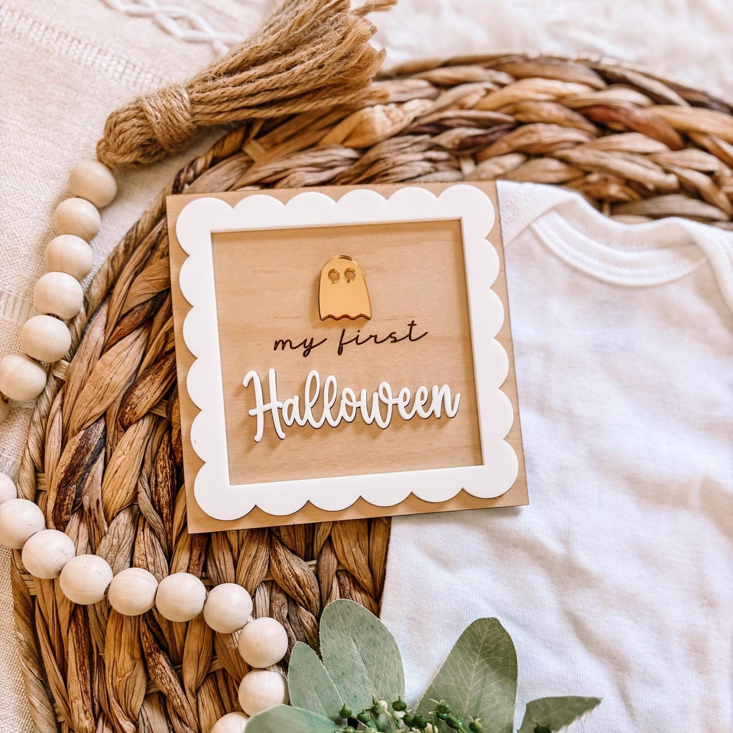 My First Holiday 3D Milestone Sign