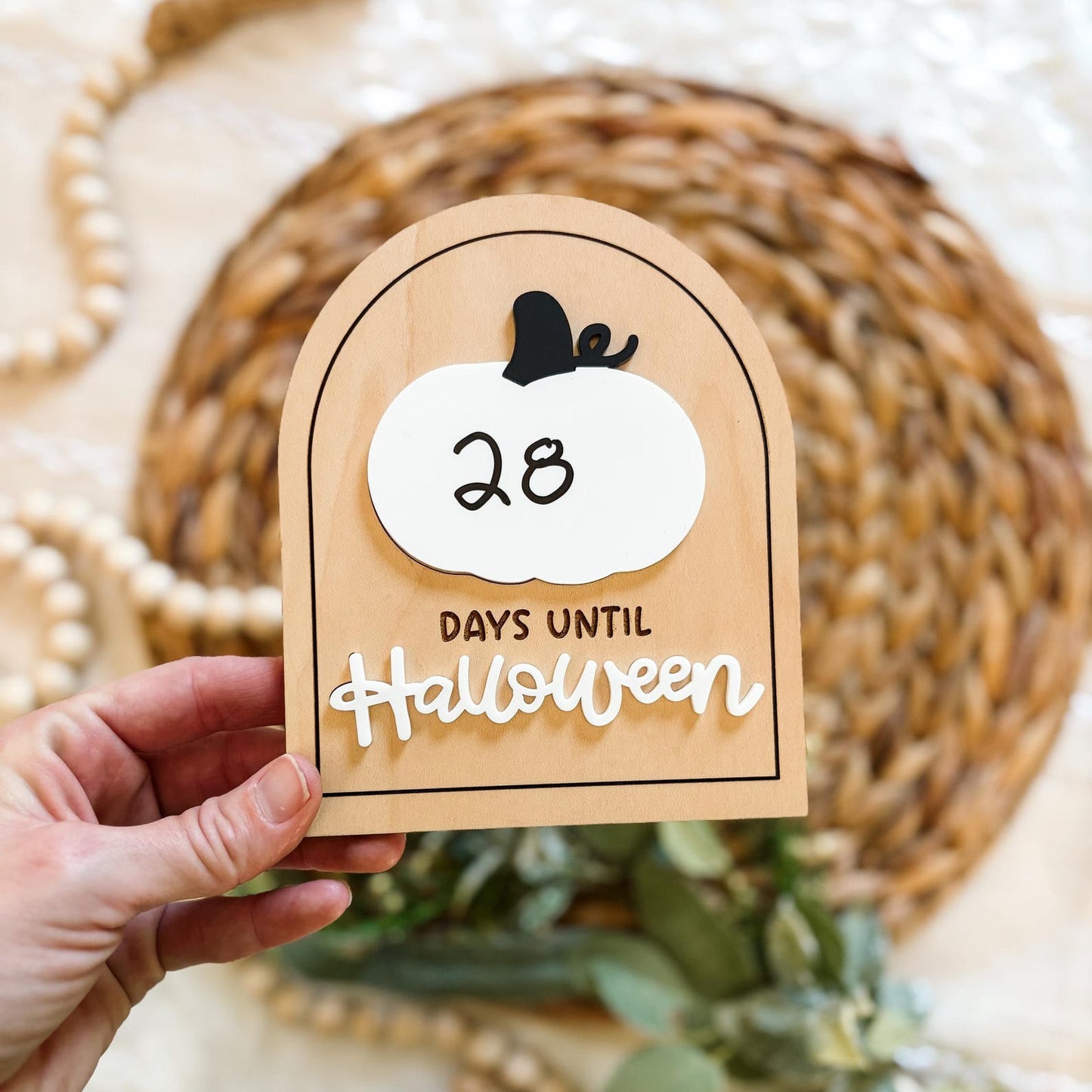 Days Until Halloween - Dry Erase Countdown Sign