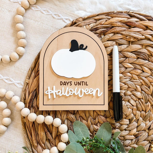 Days Until Halloween - Dry Erase Countdown Sign