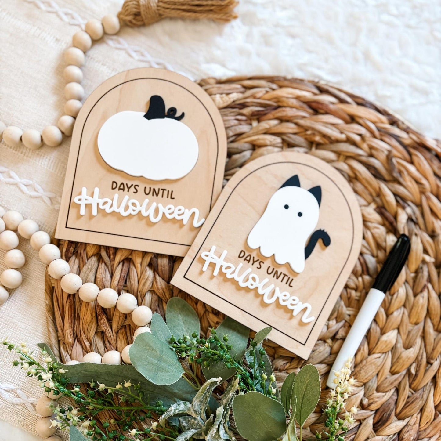 Days Until Halloween - Dry Erase Countdown Sign