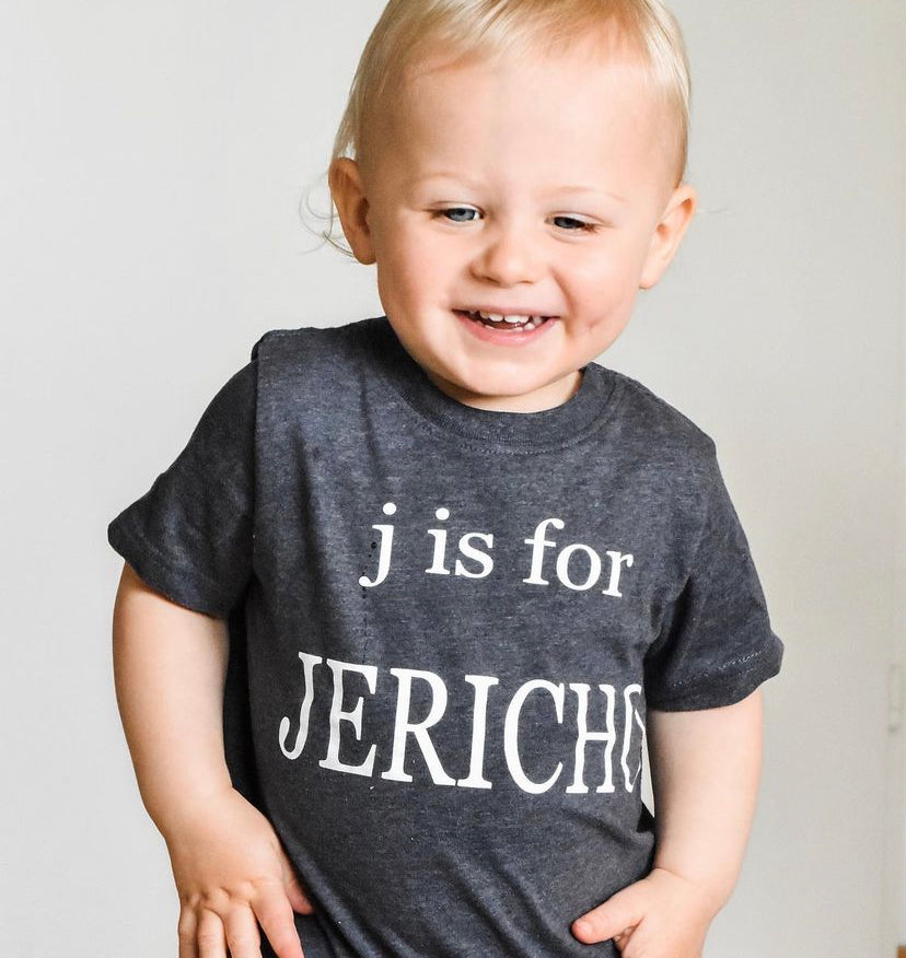 E is For - Custom Toddler Name Kid's Tee Modern Font