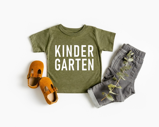 Block Print Kindergarten Tee