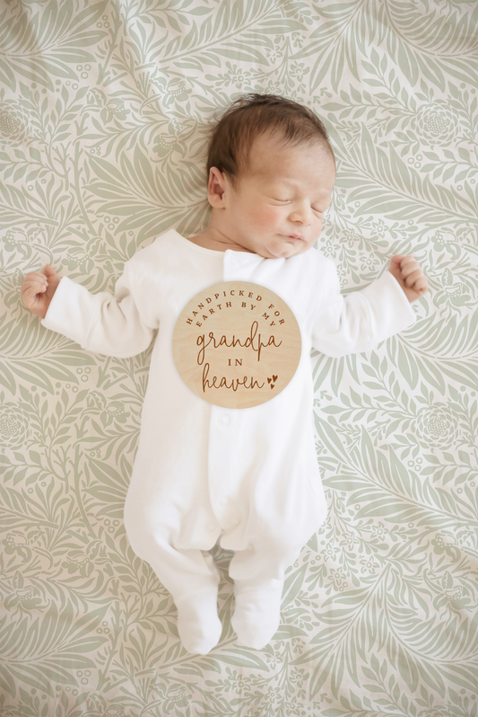 Customized Handpicked For Earth Wood Baby Sign